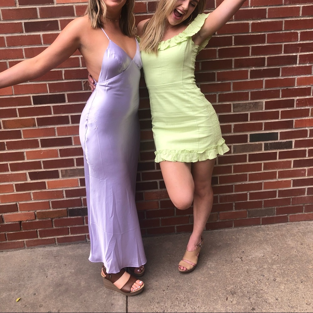 Urban Outfitters floor Length silk gown